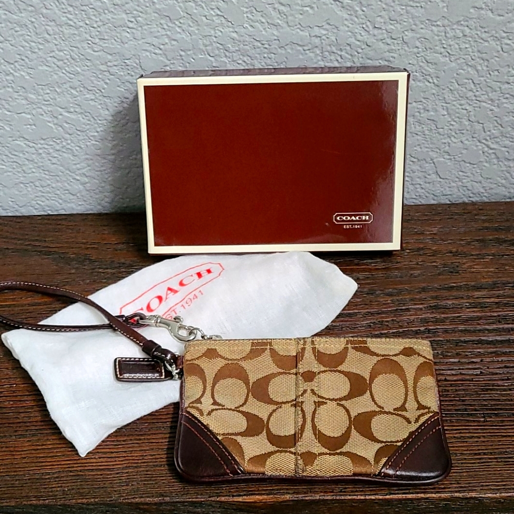 Vintage Coach wristlet